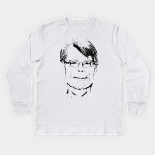 Stephen King Pop Art Portrait Kids Long Sleeve T-Shirt